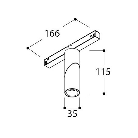 TAL MICROSCOOP TRACK 48V SINGLE track lighting