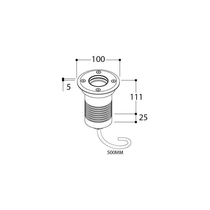 Tal Lighting MINI OBO ROUND LUXEON M WC 180° Einbaustrahler