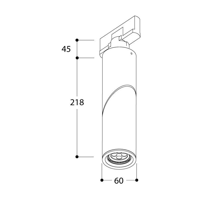 Tal Lighting MINI SCOOP GU10 TRACK Schienenleuchte