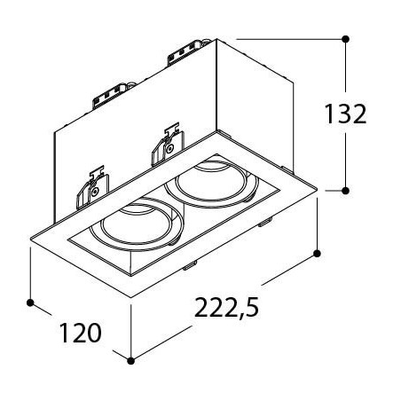TAL MINI TOMMY  2 HALOLED recessed spot