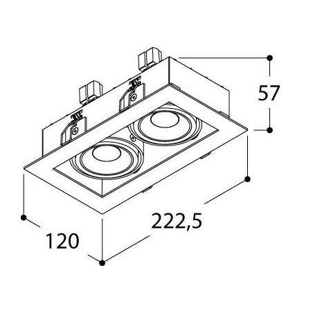 TAL MINI TOMMY 2 BEAUFORT recessed spot