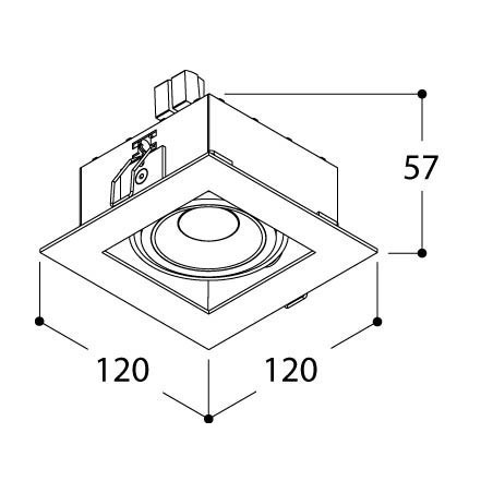 TAL MINI TOMMY SLIM 1 BEAUFORT recessed spot