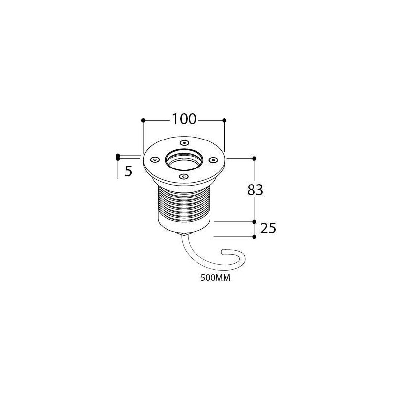 Tal Lighting MINI UBO ROUND LUXEON M WC 180° Einbaustrahler