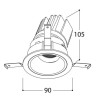 Tal Lighting MIX 13W ROUND FLEX Einbaustrahler