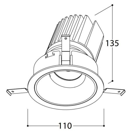 TAL MIX 26W ROUND FLEX recessed spot