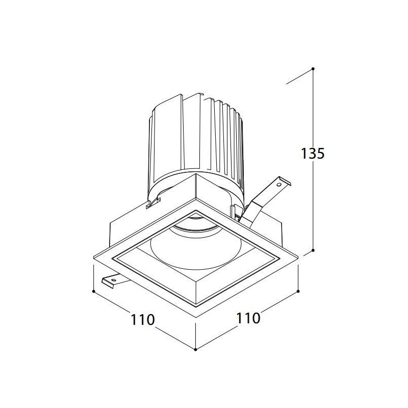 Tal Lighting MIX 26W SQUARE Einbaustrahler