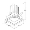 Tal Lighting MIX 26W SQUARE Einbaustrahler