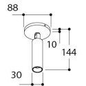 TAL NOBEL ELBOW ON BASE RECESSED LARGE WC ceiling lamp