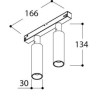 Tal Lighting NOBEL ELBOW TRACK 48V DOUBLE Schienenleuchte