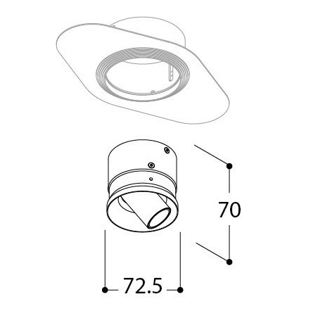 TAL NOBEL SFEROS TRIMLESS recessed spot