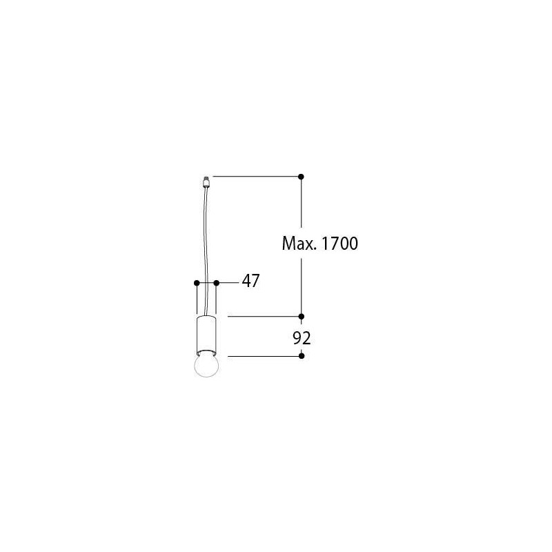 Tal Lighting NUTS SUSPENDED E27 M10 Hängelampe