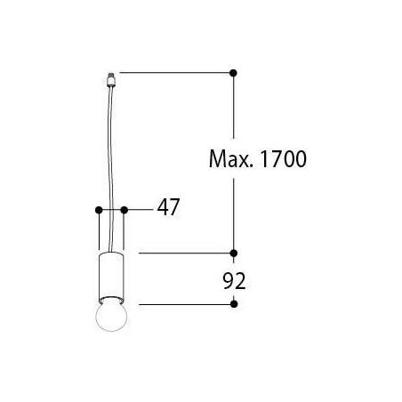 TAL NUTS SUSPENDED E27 M10  suspension lamp