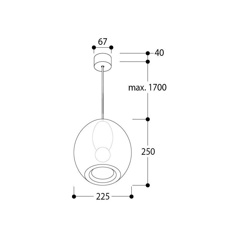 Tal Lighting OLIJF SUSPENSION E27 Hängelampe