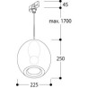 Tal Lighting OLIJF SUSPENSION TRACK E27 Schienenleuchte