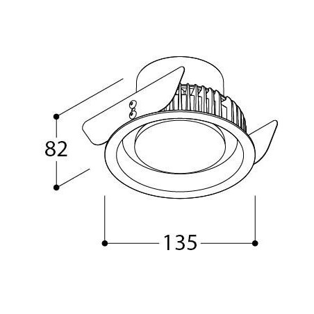 TAL ORBITAL IP65 LEAF - FLOW CONTROL - recessed spot