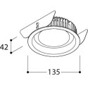 TAL ORBITAL IP65 LEAF - FLOW CONTROL LOOK - recessed spot