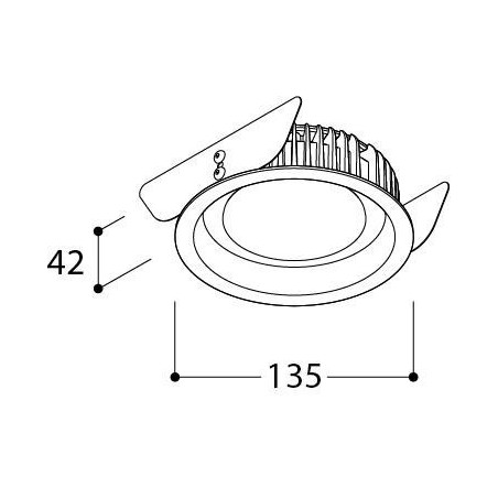 TAL ORBITAL IP65 LEAF - FLOW CONTROL LOOK - recessed spot