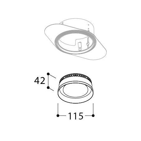 TAL ORBITAL IP65 TRIMLESS - FLOW CONTROL LOOK - recessed spot