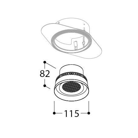TAL ORBITAL IP65 TRIMLESS - THROUGH FLOW - recessed spot