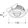Tal Lighting ORBITAL LEAF SMOKE Einbaustrahler