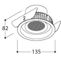 TAL ORBITAL LEAF THROUGH FLOW recessed spot
