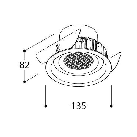 TAL ORBITAL LEAF THROUGH FLOW recessed spot