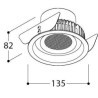 Tal Lighting ORBITAL LEAF THROUGH FLOW Einbaustrahler