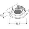 Tal Lighting ORBITAL LEAF THROUGH FLOW LOOK Einbaustrahler
