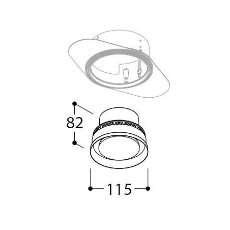 TAL ORBITAL TRIMLESS FLOW CONTROL  recessed spot