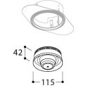 TAL ORBITAL TRIMLESS SMOKE recessed spot