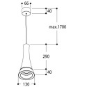 TAL PARIS NXT LED - BLACK MAINSCORD MAINS DIMM suspension lamp