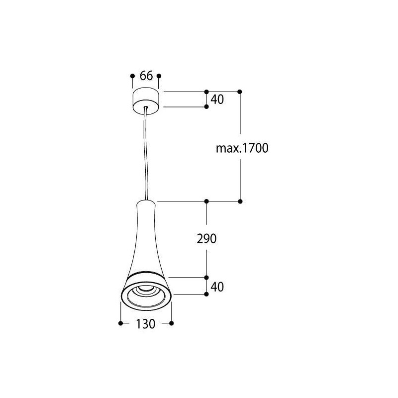 Tal Lighting PARIS NXT LED SUSPENDED - MAINS DIMM Hängelampe