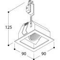 TAL QUAD 1 MOVING GU10 recessed spot