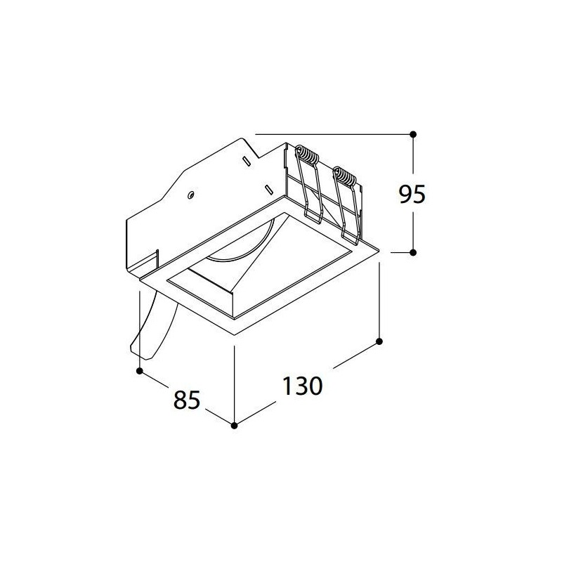 Tal Lighting QUAD ASYMMETRIC TORSION BEAUFORT Einbaustrahler