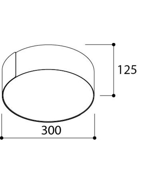 TAL ROLLO 300 Surface Mounted ceiling lamp