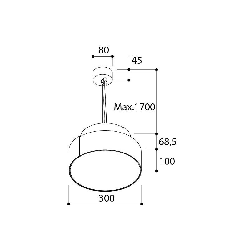 Tal Lighting ROLLO 300 Suspended Hängelampe