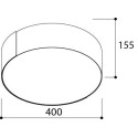 TAL ROLLO 400 Surface Mounted ceiling lamp