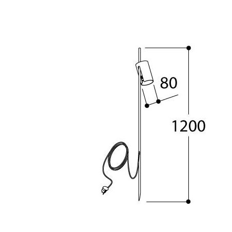 TAL ROSEAU LUX M garden pole
