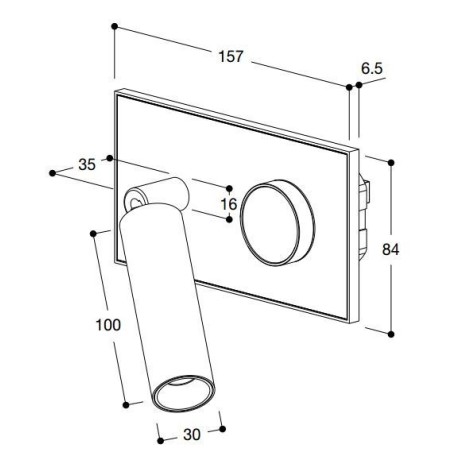 TAL Select 1DNobel Universal + Nobel wall lamp