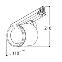 TAL SIGMA NXT  INCL HEAD 60° TILTING track lighting