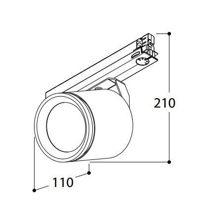 TAL SIGMA NXT  INCL HEAD 60° TILTING track lighting