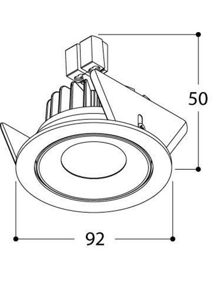 TAL SIMPLON HALOLED LEAF ceiling lamp