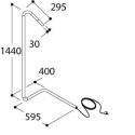 TAL SNAKE LUX M DIMMER ON MAINSCORD floor lamp