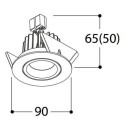 TAL SOLID ROUND HALOLED ceiling lamp