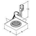 TAL SOLID SQUARE GU10 ceiling lamp
