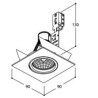 Tal Lighting SOLID SQUARE GU10 Deckenlampe