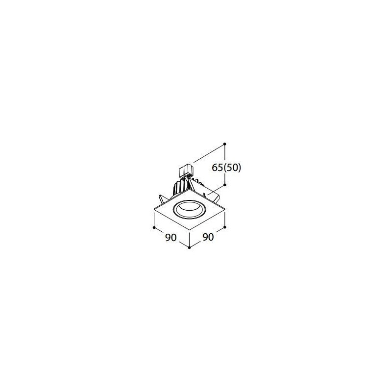 Tal Lighting SOLID SQUARE HALOLED Deckenlampe