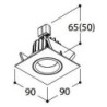 Tal Lighting SOLID SQUARE HALOLED Deckenlampe