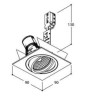 Tal Lighting SOLID SQUARE MOBY GU10 Deckenlampe