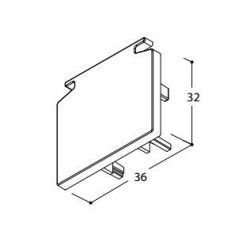 TAL SURFACE TRACK 3F - END CAP
